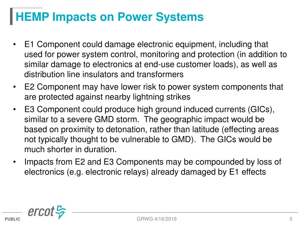 hemp impacts on power systems