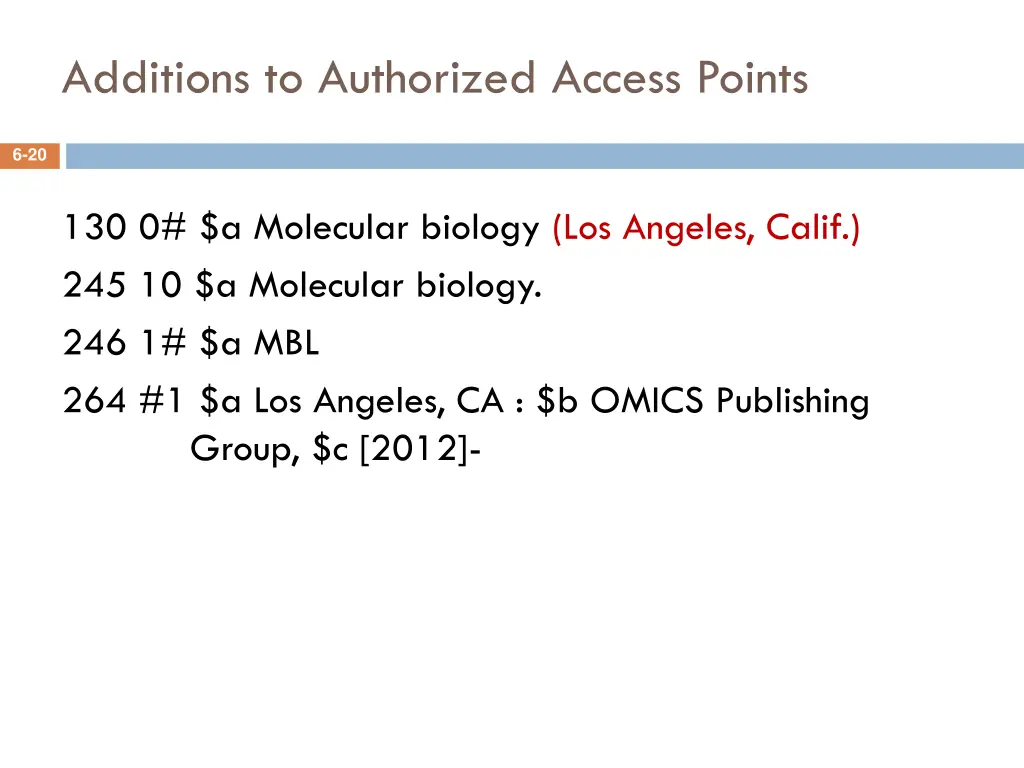 additions to authorized access points