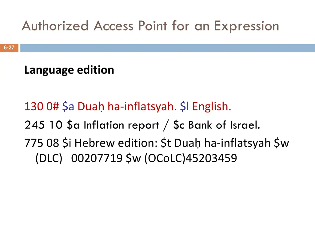 authorized access point for an expression 1