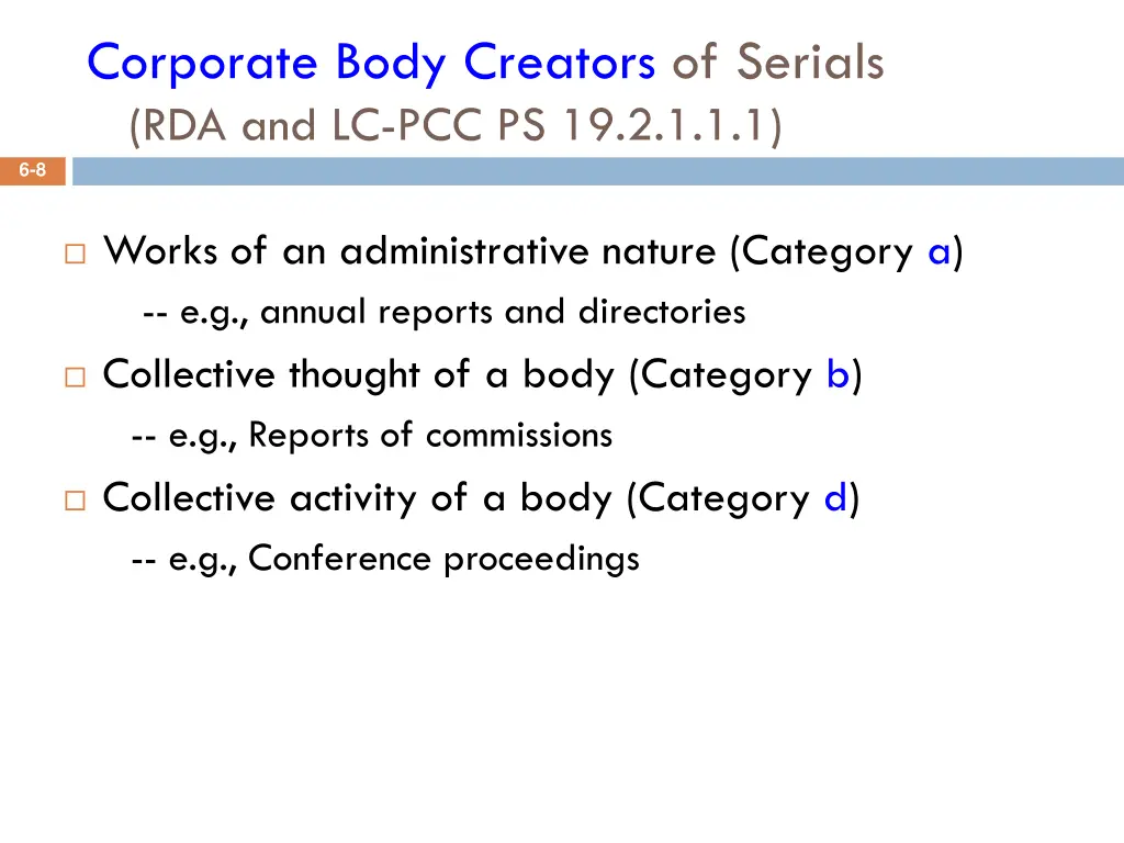 corporate body creators of serials
