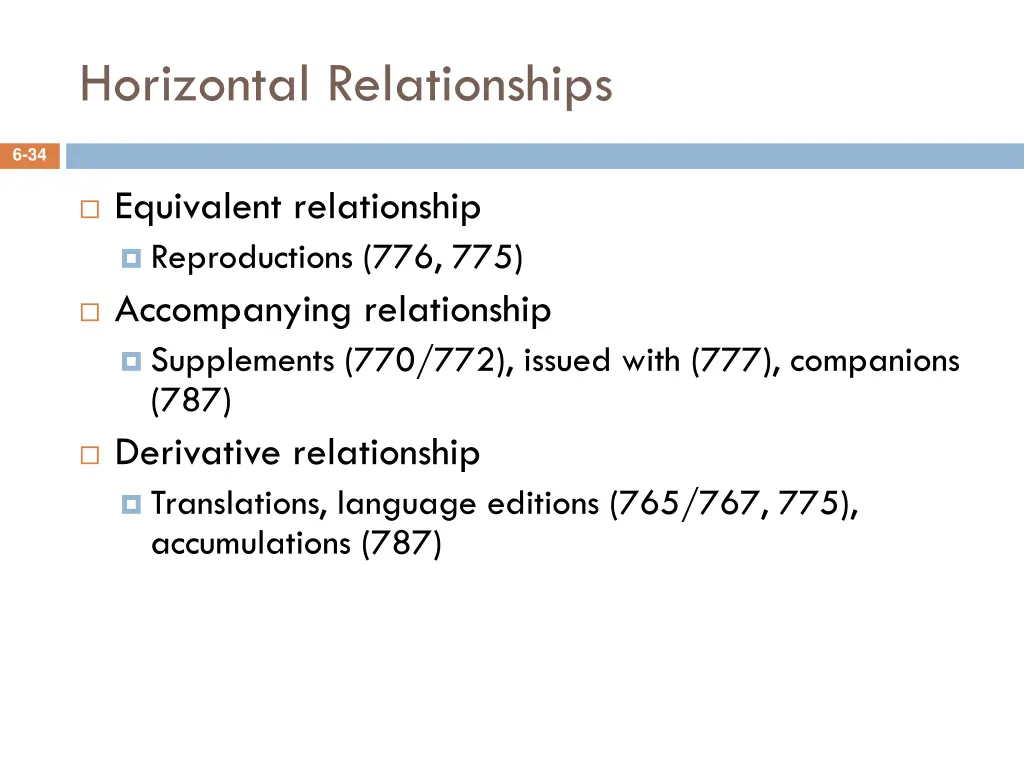 horizontal relationships