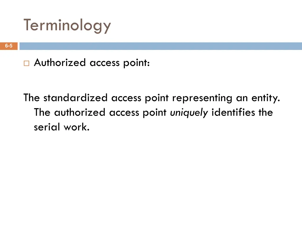 terminology 2