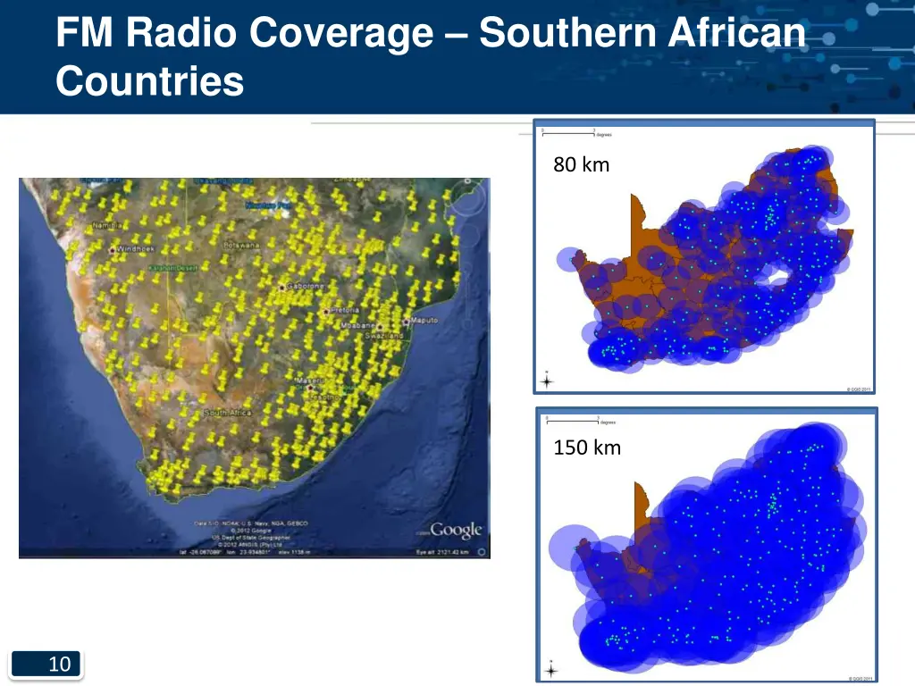 fm radio coverage southern african countries
