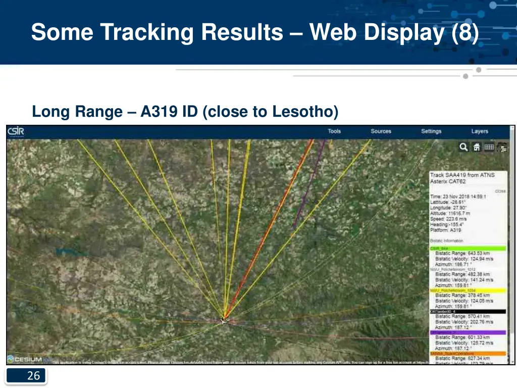 some tracking results web display 8