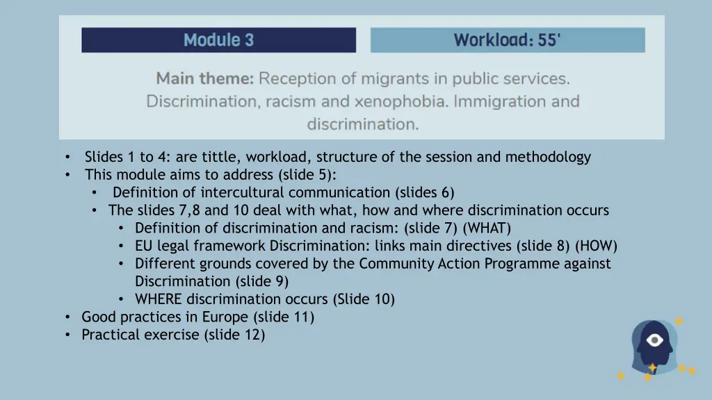 slides 1 to 4 are tittle workload structure 1