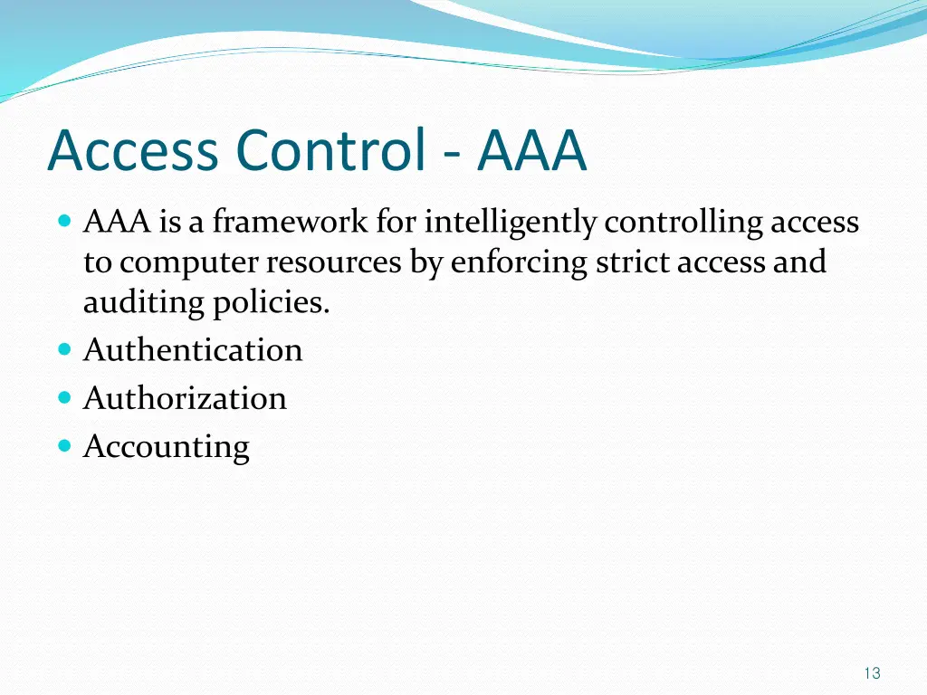 access control aaa