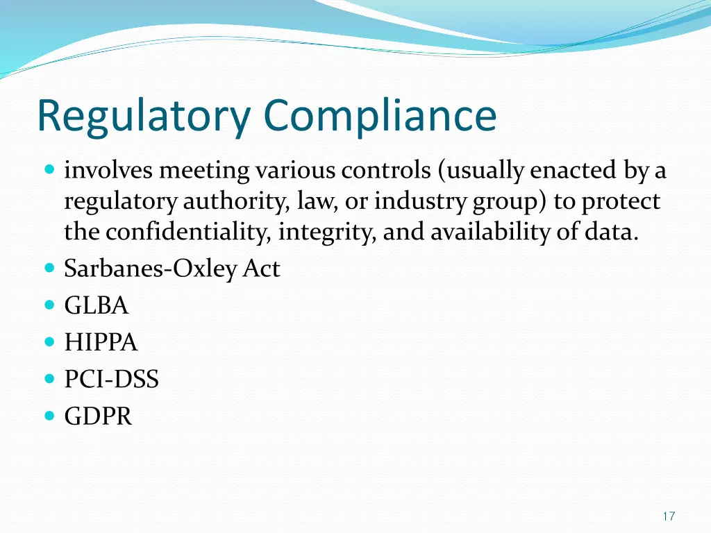 regulatory compliance