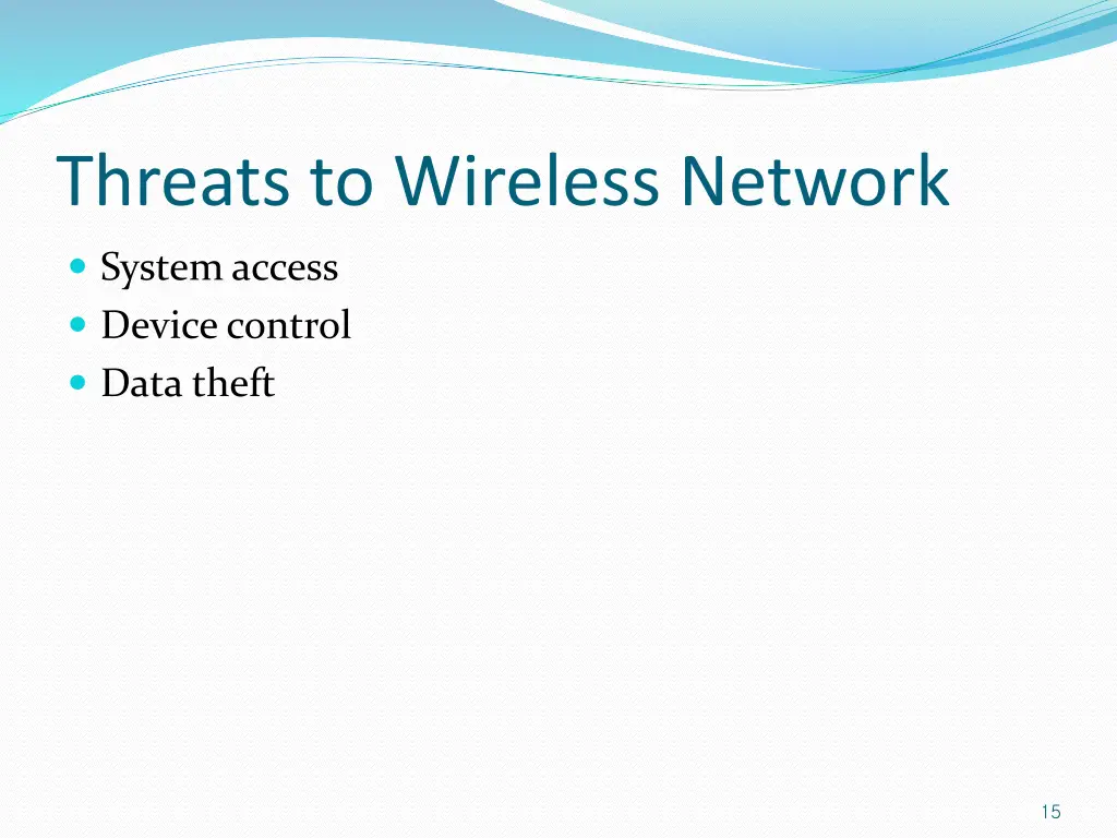 threats to wireless network