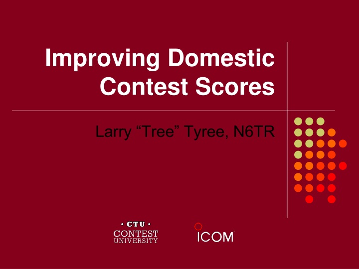 improving domestic contest scores