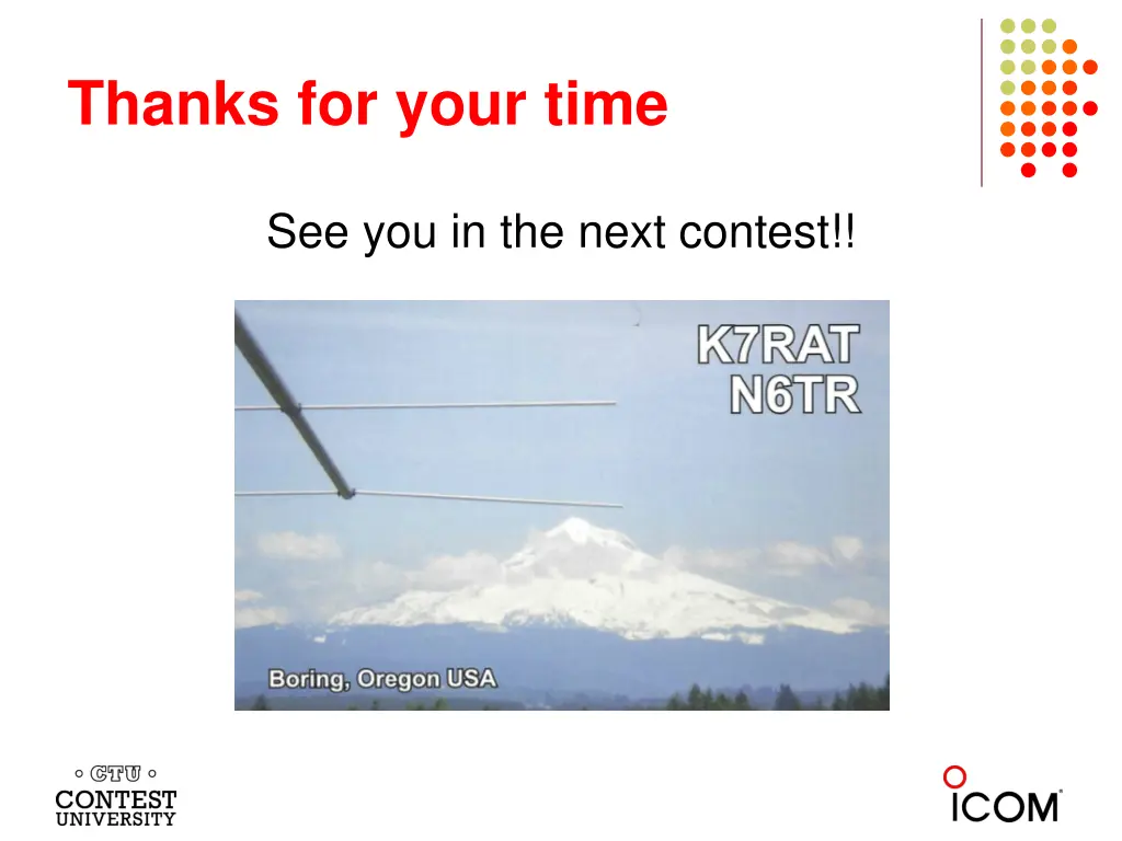 thanks for your time