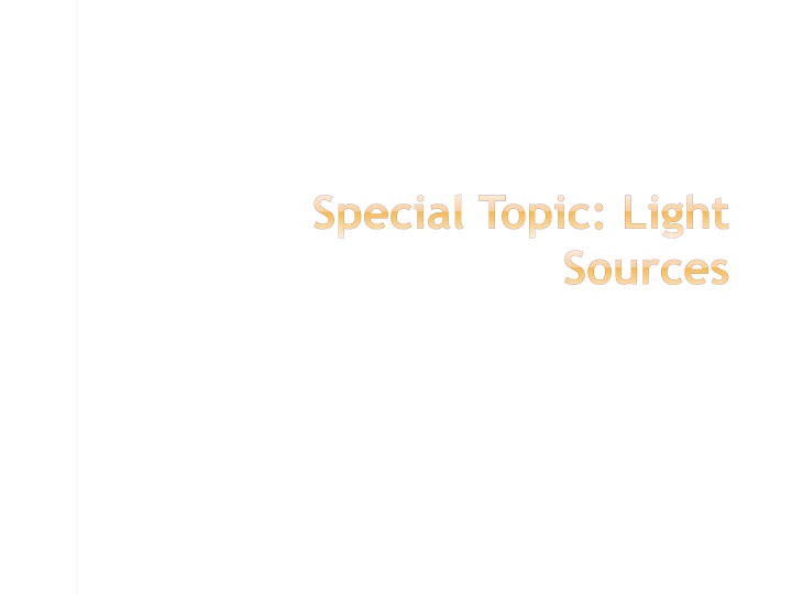 special topic light
