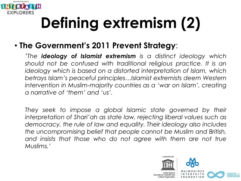 defining extremism 2