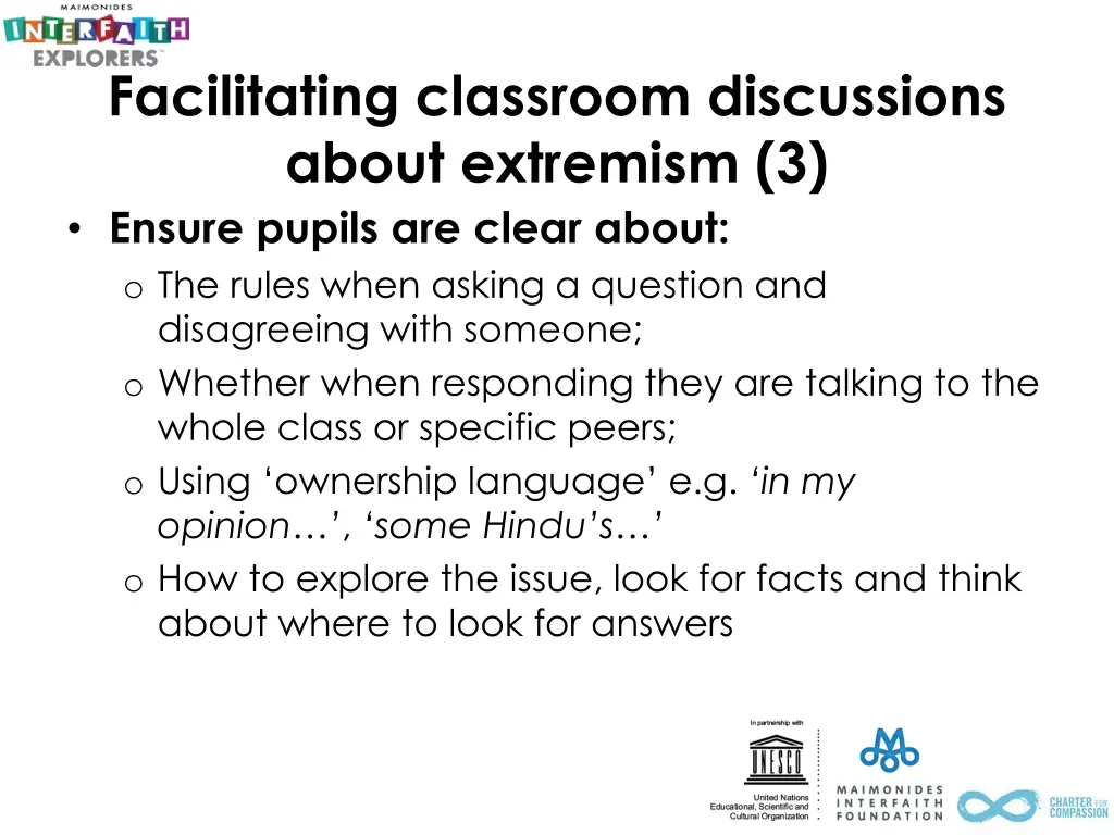 facilitating classroom discussions about 2