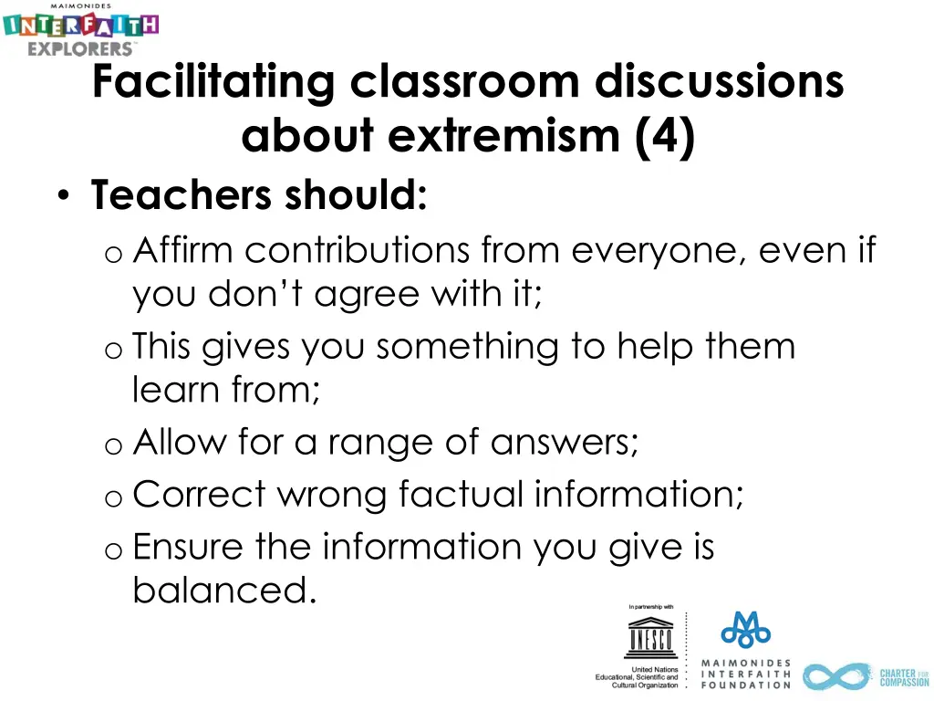 facilitating classroom discussions about 3