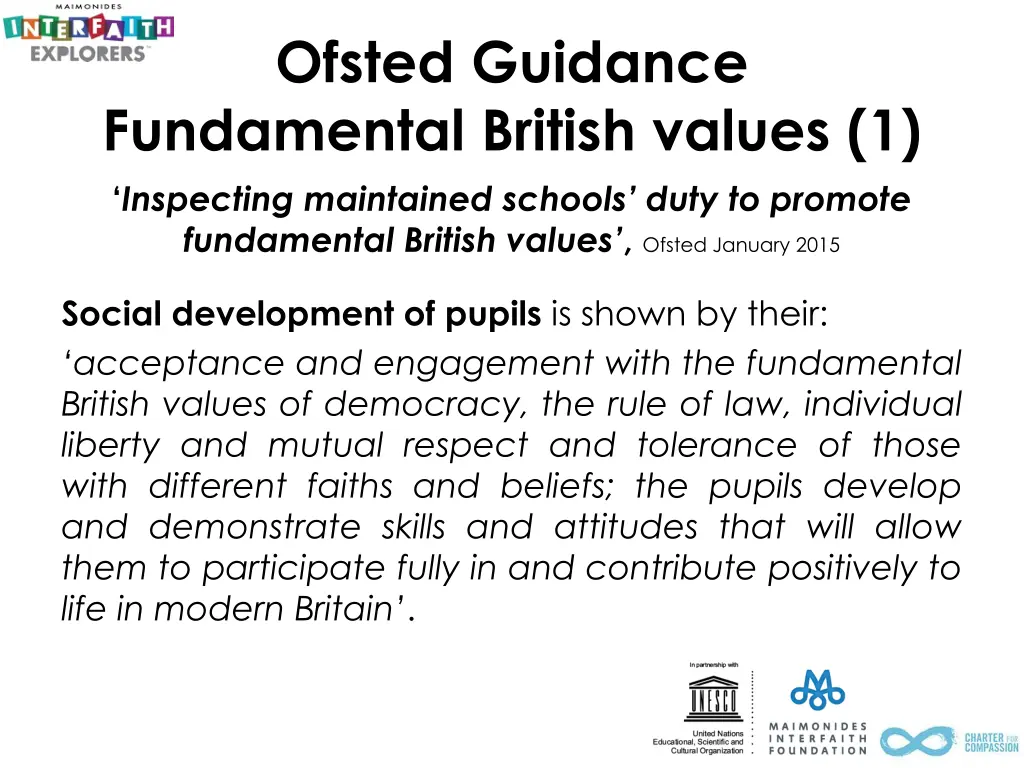 ofsted guidance fundamental british values