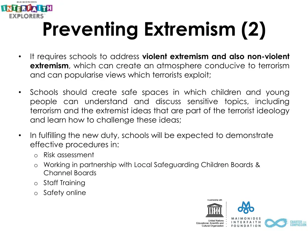 preventing extremism 2