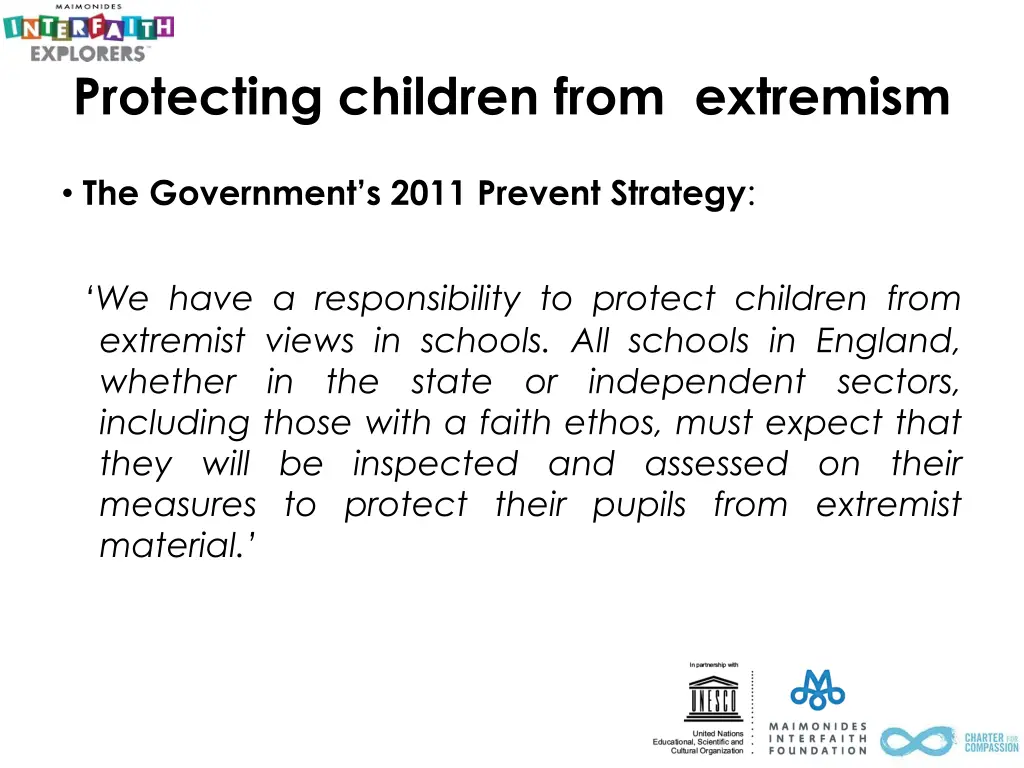protecting children from extremism