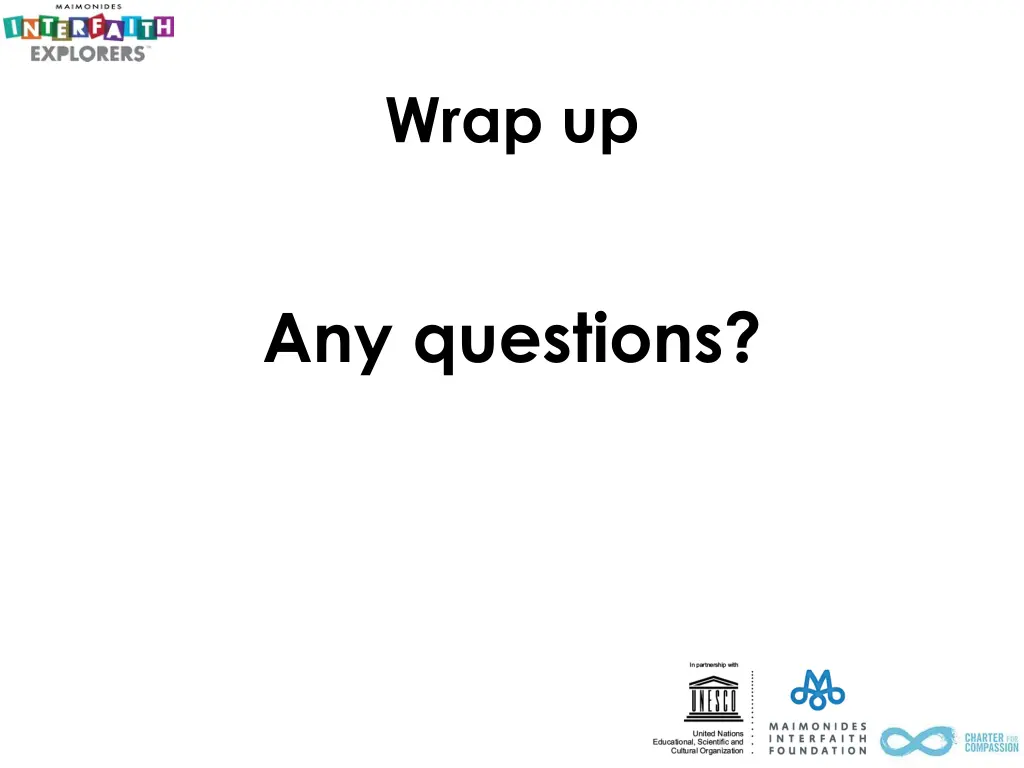 wrap up