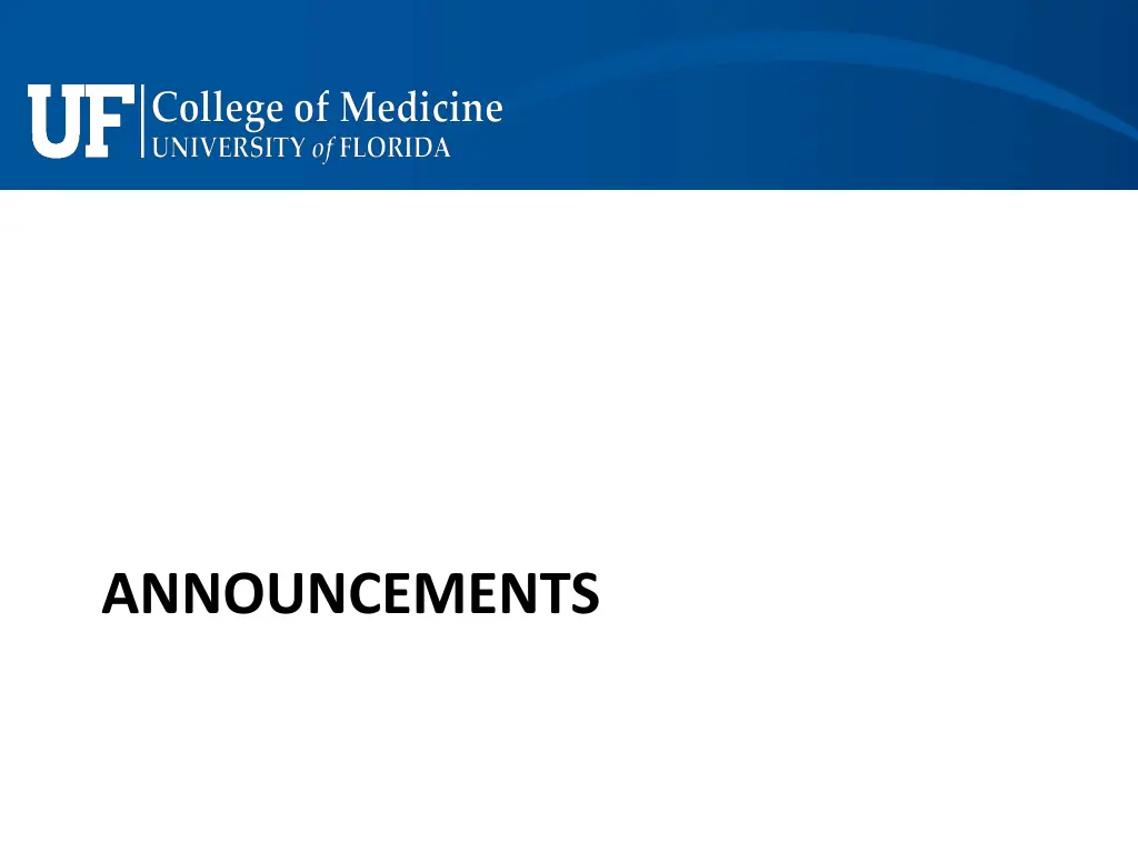 announcements