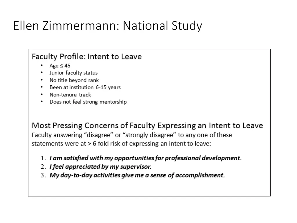ellen zimmermann national study
