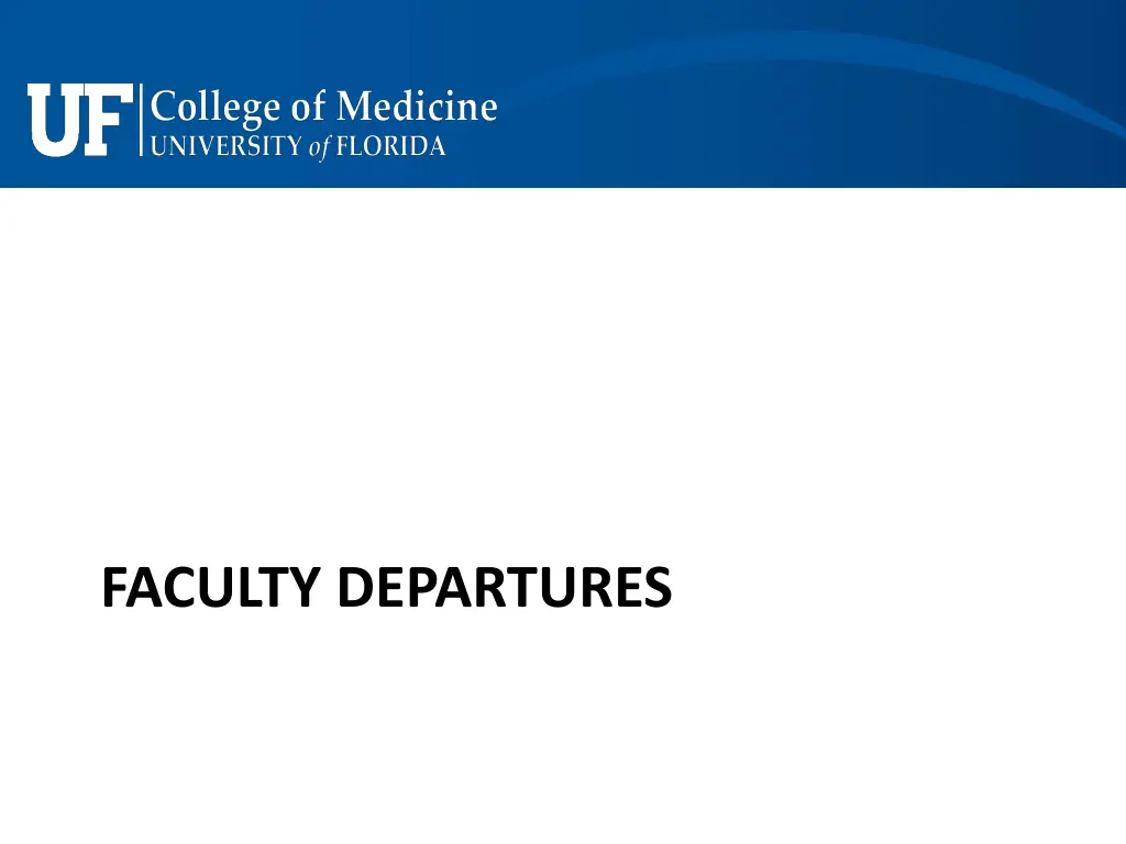 faculty departures
