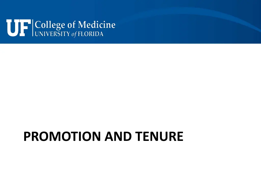 promotion and tenure