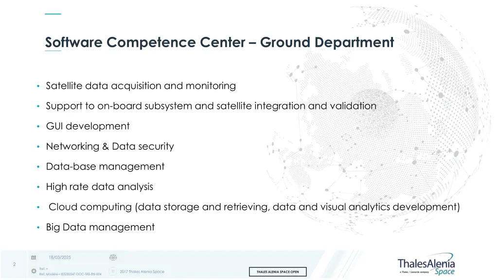software competence center ground department