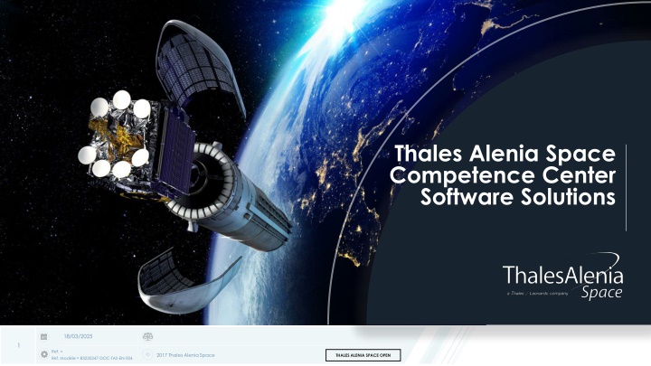 thales alenia space competence center software