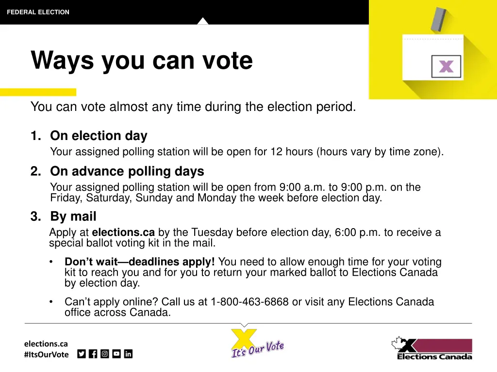 federal election 10