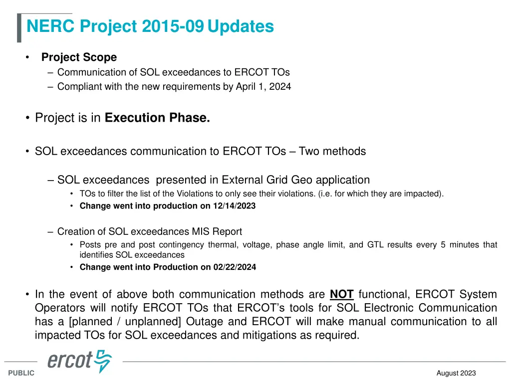 nerc project 2015 09 updates