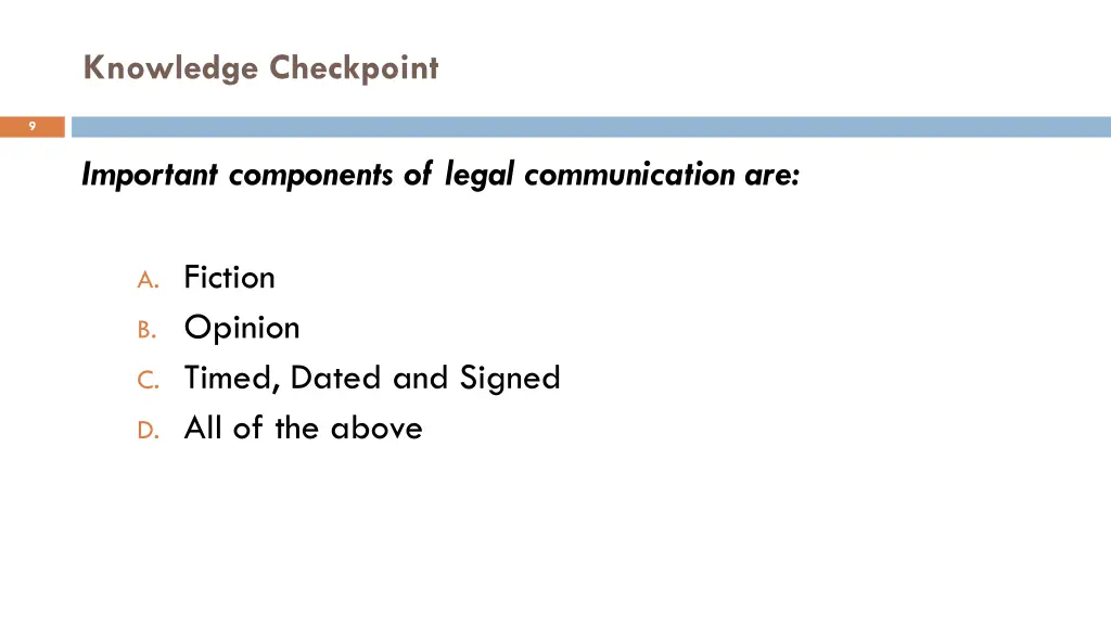 knowledge checkpoint 1