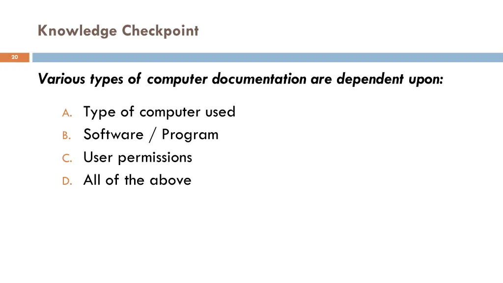 knowledge checkpoint 5