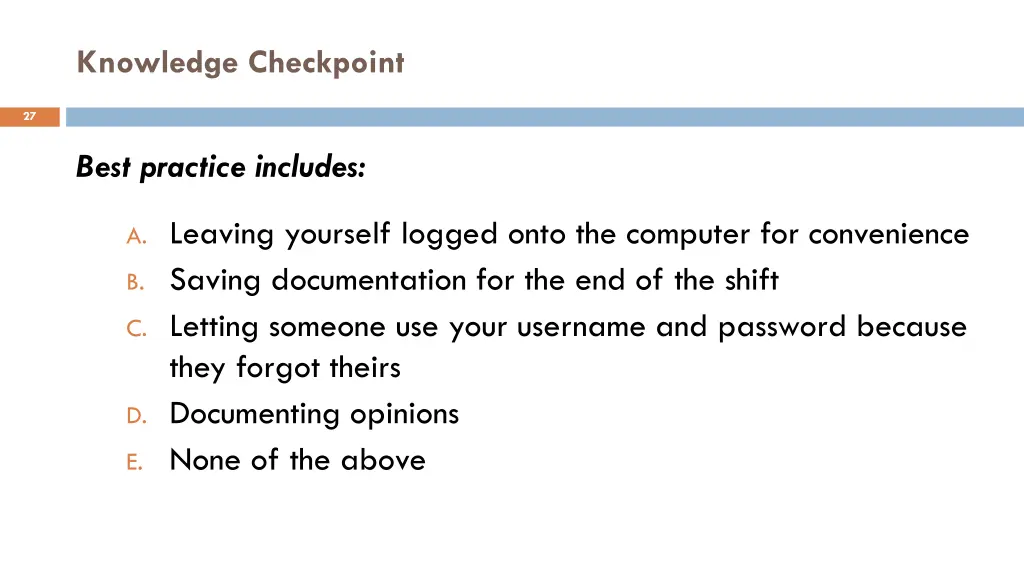 knowledge checkpoint 8