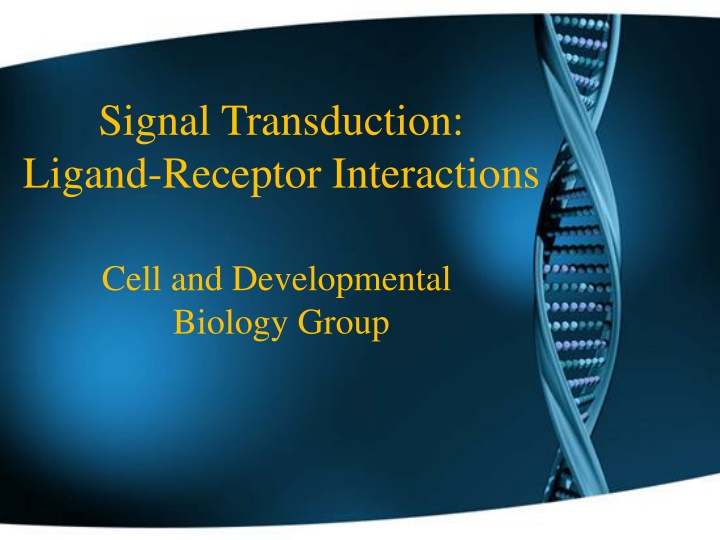 signal transduction ligand receptor interactions