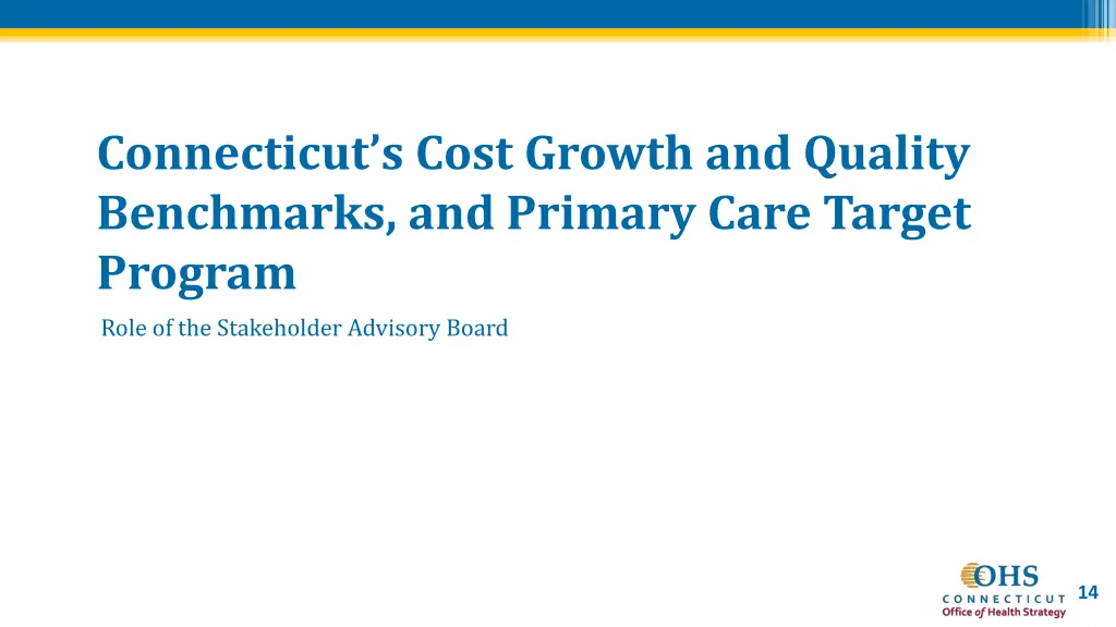 connecticut s cost growth and quality benchmarks