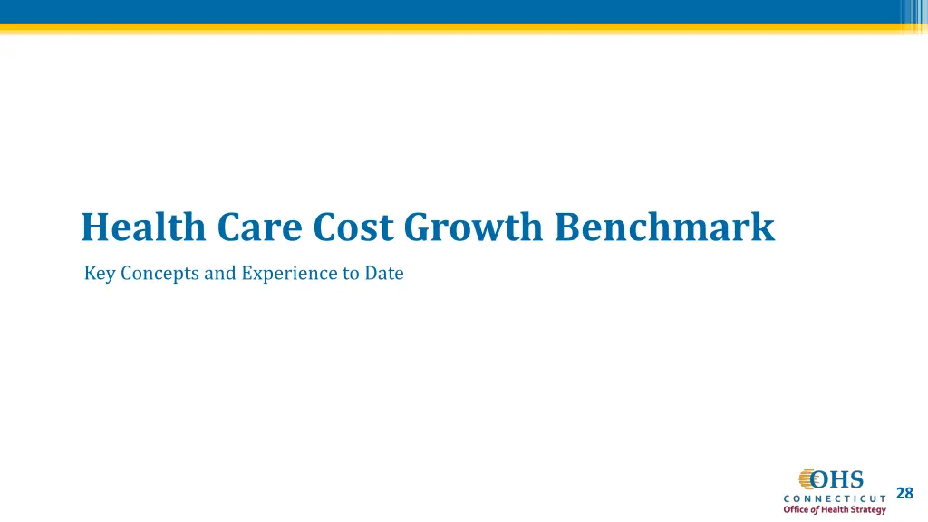 health care cost growth benchmark