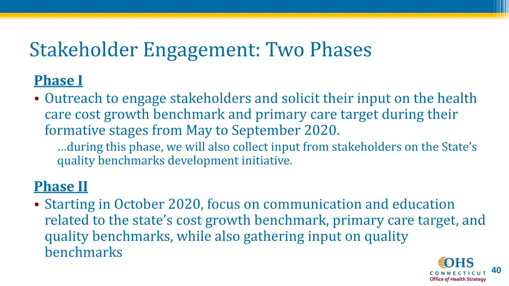 stakeholder engagement two phases