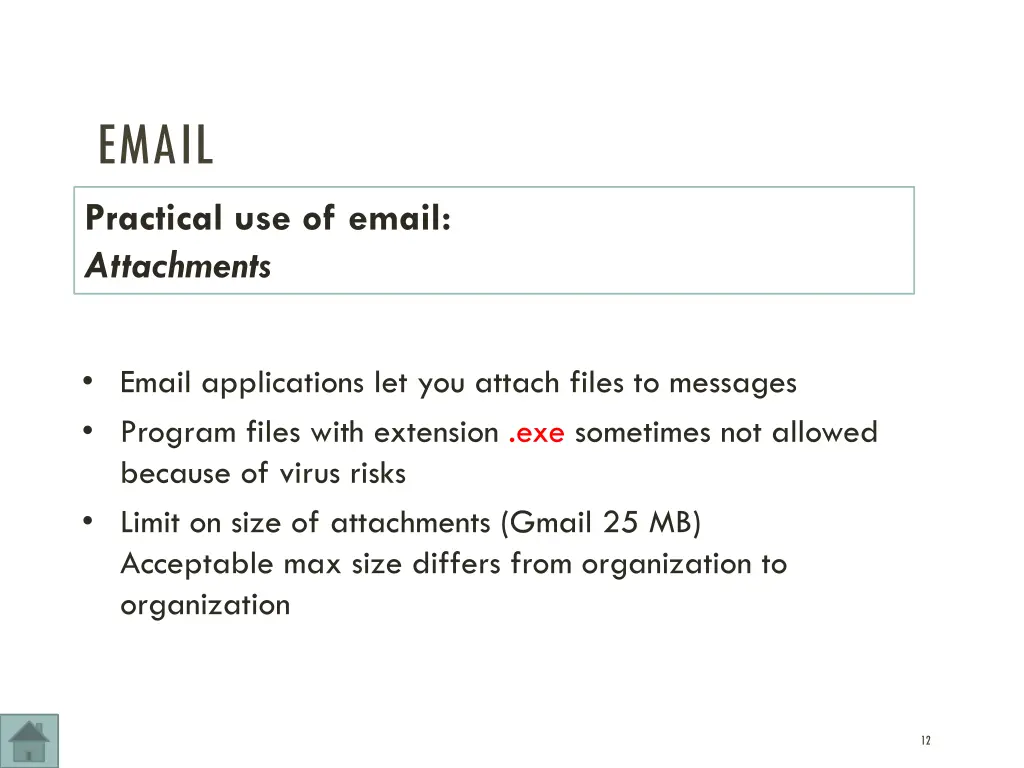 email practical use of email attachments
