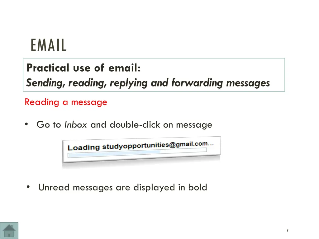 email practical use of email sending reading 1
