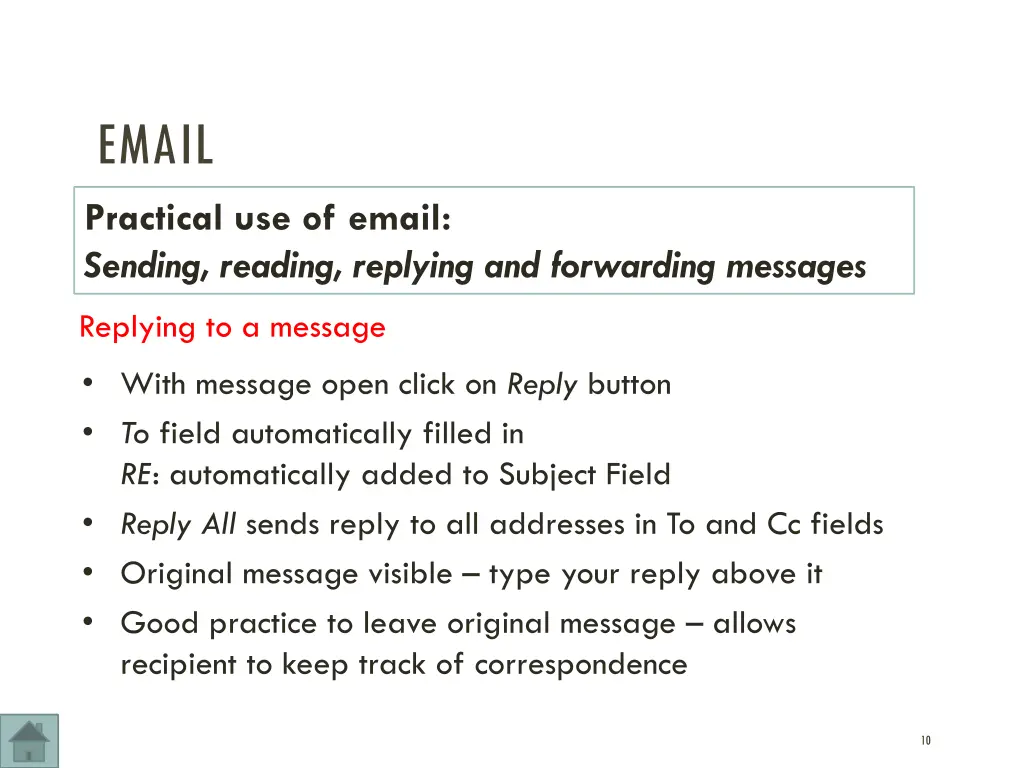email practical use of email sending reading 2