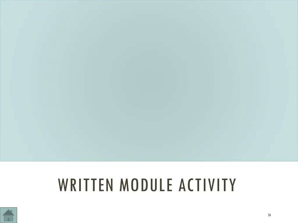 written module activity
