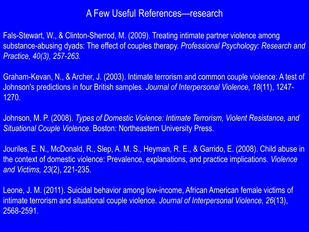 a few useful references research