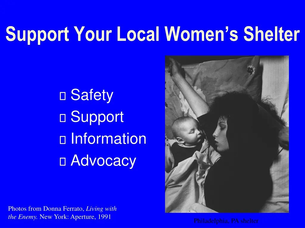 support your local women s shelter