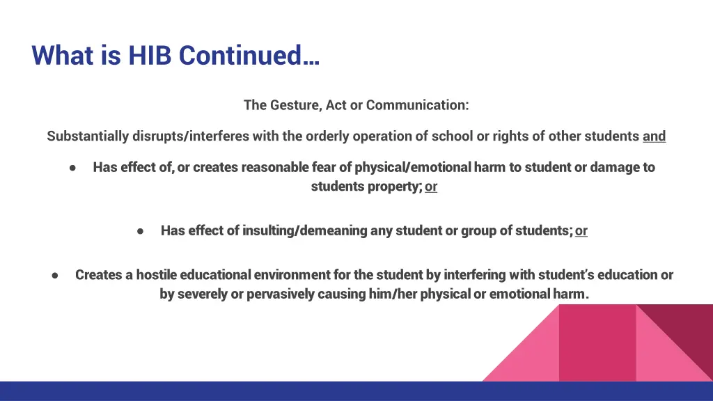 what is hib continued