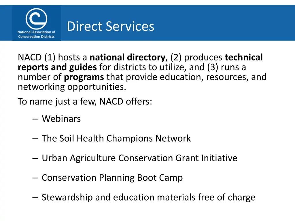 direct services