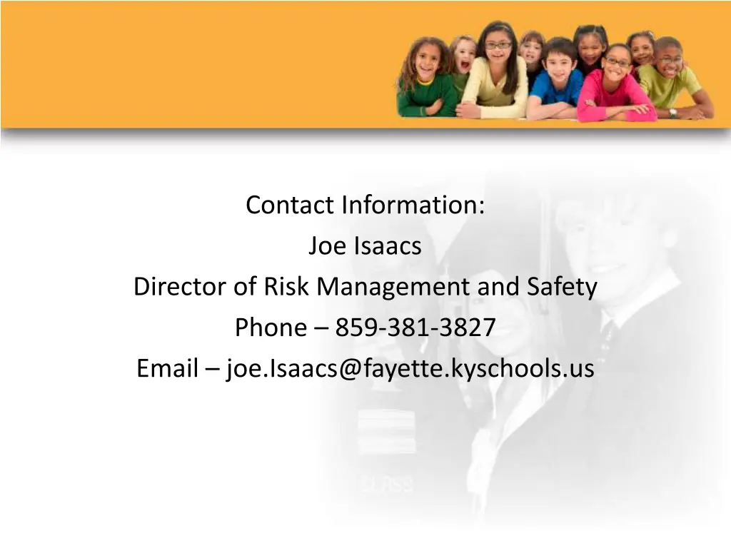contact information joe isaacs director of risk