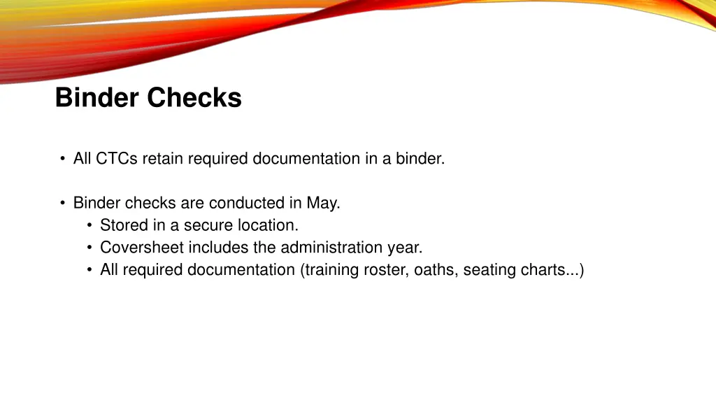 binder checks