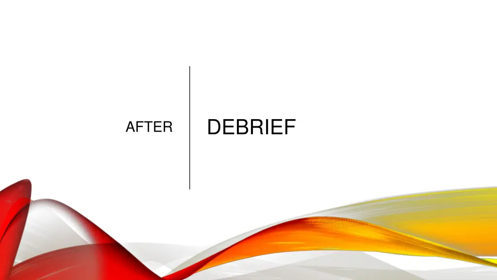 debrief