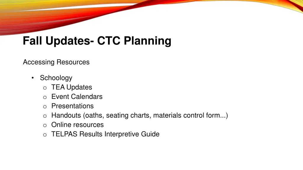 fall updates ctc planning 1