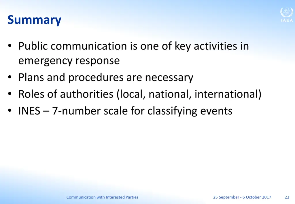 summary